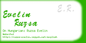 evelin ruzsa business card